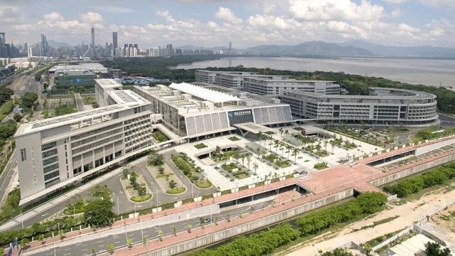 Aerial view of a modern Grade III-A (3A) hospital campus in Shenzhen, China — illustrative of the facility category available to international patients